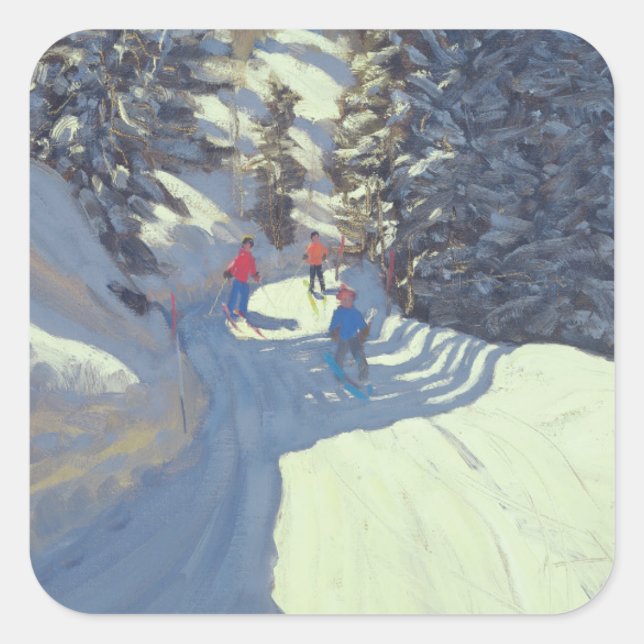 Sticker Carré Ski Trail Lofer 2004 (Devant)