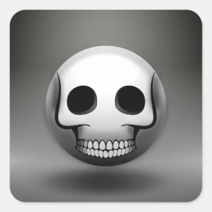 Sticker Carré Skullmoji