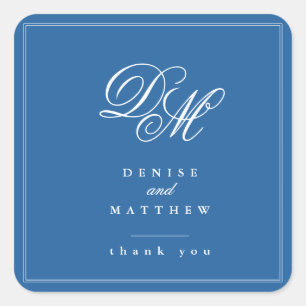 Sticker Carré Skydiver Blue