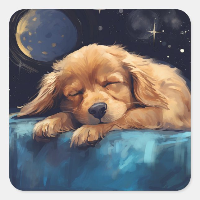 Sticker Carré Sleeping Dog (Devant)