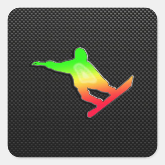 Sticker Carré Slek Snowboard (Devant)