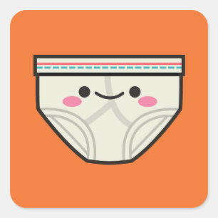 Sticker Carré Slip heureux