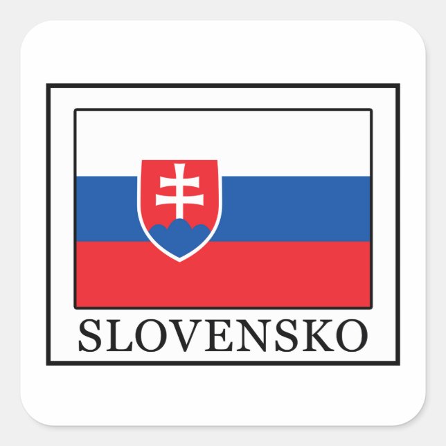 Sticker Carré Slovène (Devant)