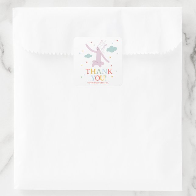 Sticker Carré Slumberkins Licorne Merci (Sac)