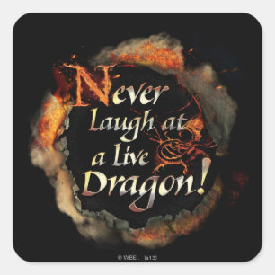 Sticker Carré SMAUG™ - Never Laugh Logo Graphic