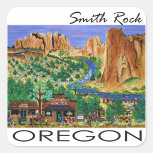 Sticker Carré Smith Rock ~ Oregon