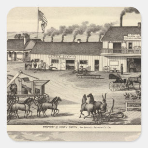 Sticker Carré Smyth, propriétés d'Adams