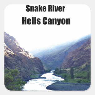 Sticker Carré Snake Rotver, Hells Canyon