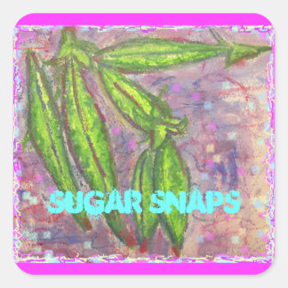 Sticker Carré Snaps de sucre