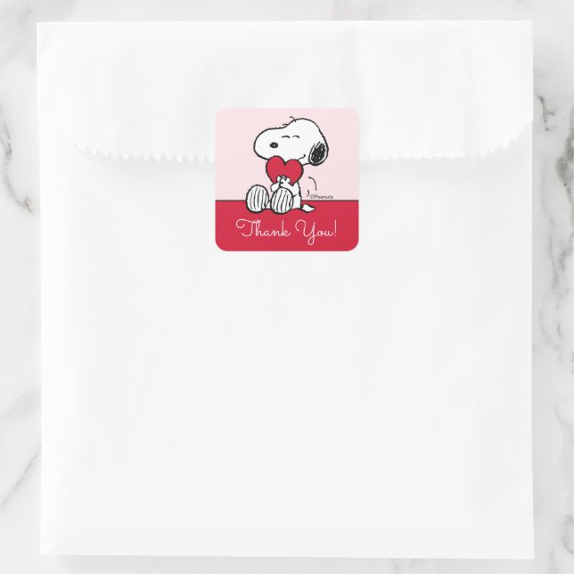 Sticker Carré Snoopy | Little Sweetheart Baby Shower Square Stic (Sac)