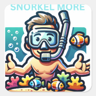 Sticker Carré Snorkel Plus