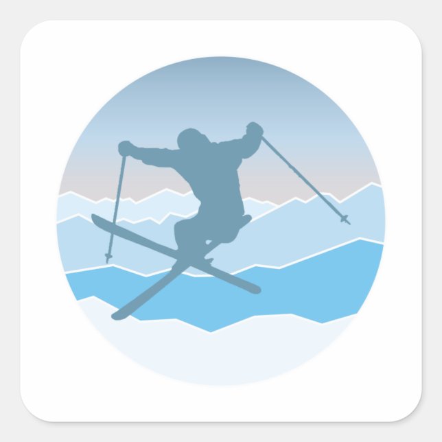 Sticker Carré Snowboard (Devant)