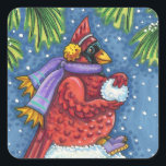 STICKER CARRÉ SNOWMAN BODYGUARD, CHRISTMAS CARDINAL REDBIRD<br><div class="desc">ARMÉE DE BALLES À NEIGE. STICKERS CARDINAUX HUMOUR *Personnaliser ... Rechercher des articles correspondants Susan Brack Designs</div>