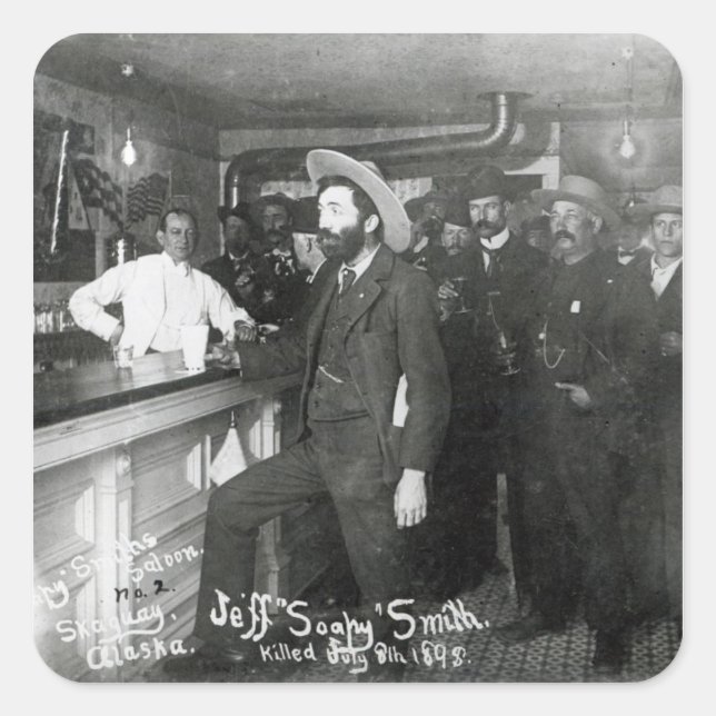 Sticker Carré Soapy Smith's Saloon Bar (Devant)