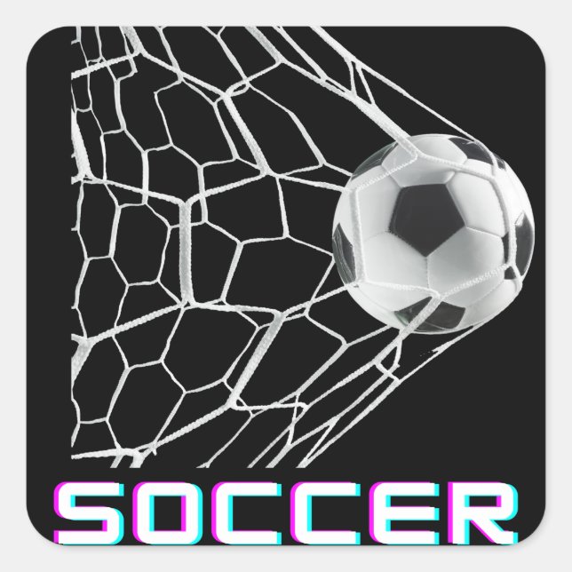 STICKER CARRÉ SOCCER (Devant)