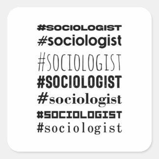 Sticker Carré #Sociologue