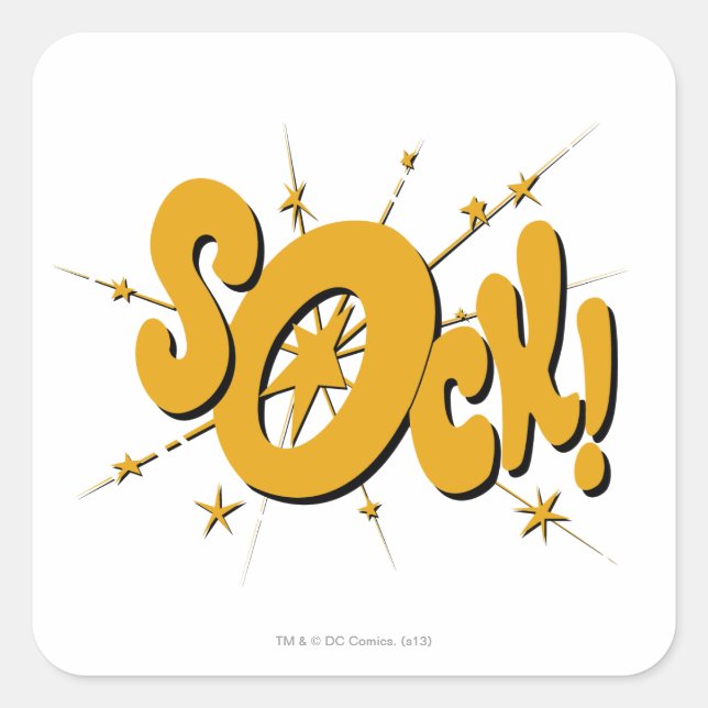 STICKER CARRÉ SOCK! (Devant)