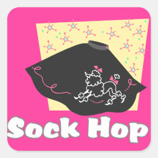 Sticker Carré Sock Hop