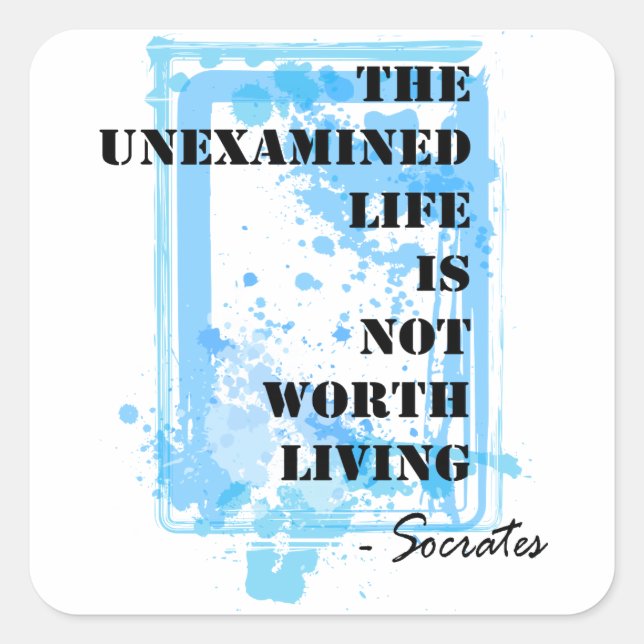 Sticker Carré Socrates (Devant)