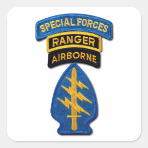 Sticker Carré SOF SFG SOC des bérets verts SF de groupe de