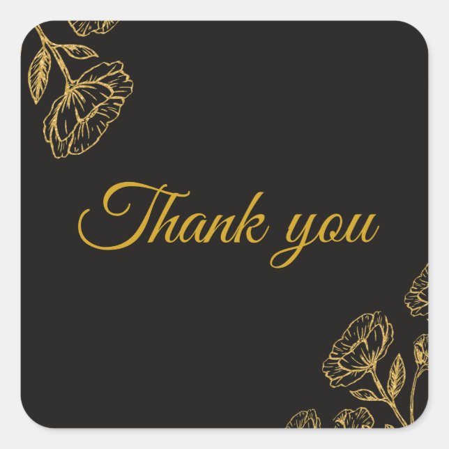 Sticker Carré Soiree double élégant (Devant)