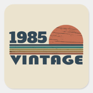 Sticker Carré Soirée personnalisée Quarante vintage 40e annivers