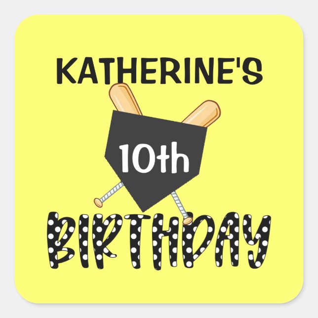 Sticker Carré Soirée pour filles (Devant)