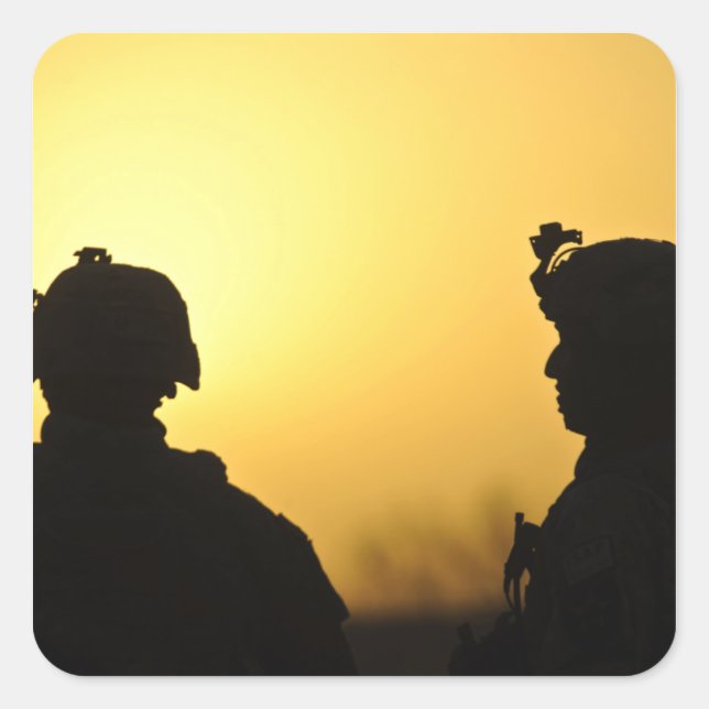 Sticker Carré soldats (Devant)