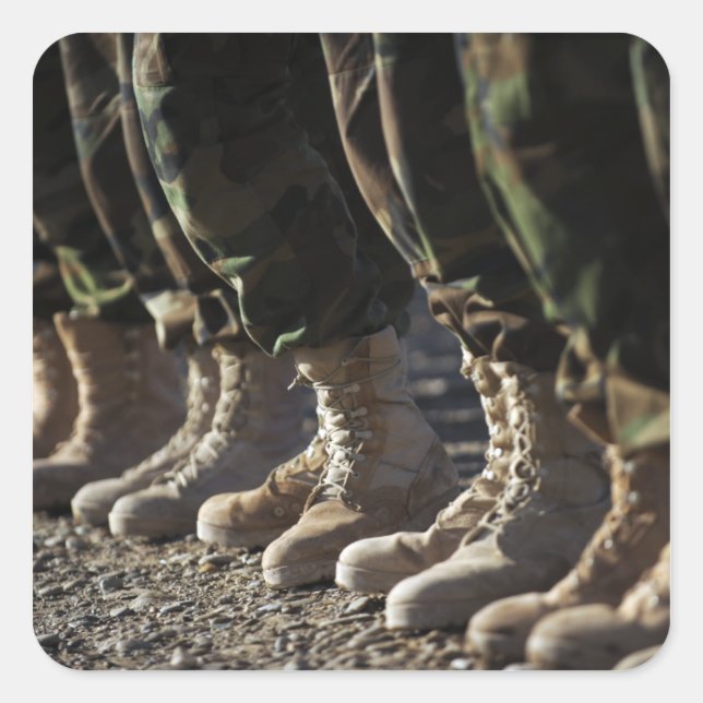 Sticker Carré Soldats de la Force aérienne de l'Armée nationale  (Devant)