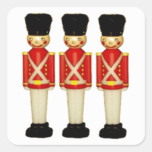 Sticker Carré Soldats jouets de Londres Angleterre