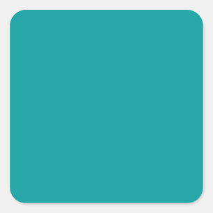 Sticker Carré Solid Turquoise 009999 Arrière - plan couleur