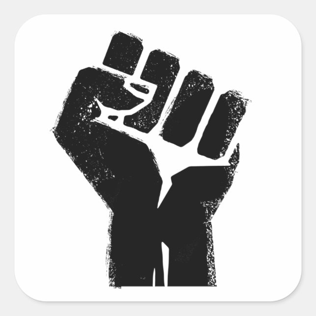 Sticker Carré Solidarité raciale (Devant)