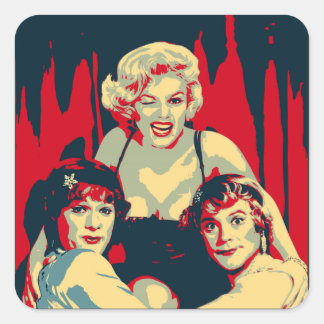 Sticker Carré Some like it hot Pop Art