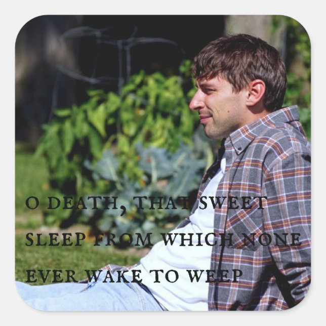 Sticker Carré sommeil doux (Devant)