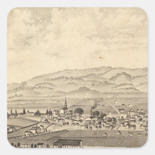 Sticker Carré Sonoma et Marin District Agricultural Society