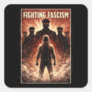 Sticker Carré S'opposer à l'obscurité