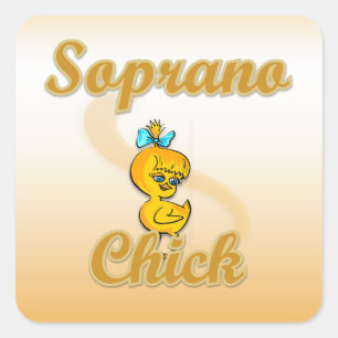Sticker Carré Soprano Chick