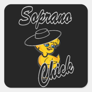 Sticker Carré Soprano Chick #4