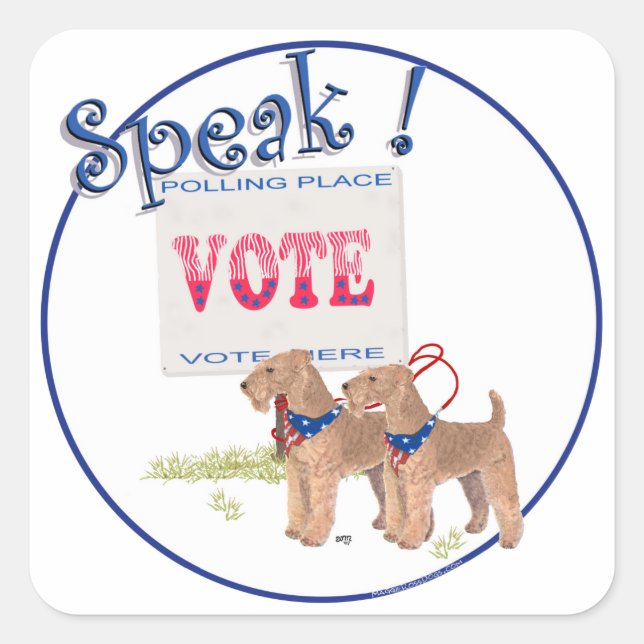 Sticker Carré Sortir du vote (Devant)