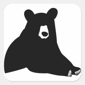 Sticker Carré Sortir Silhouette