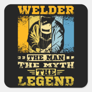 Sticker Carré Souder L'Homme Le Mythe La Légende