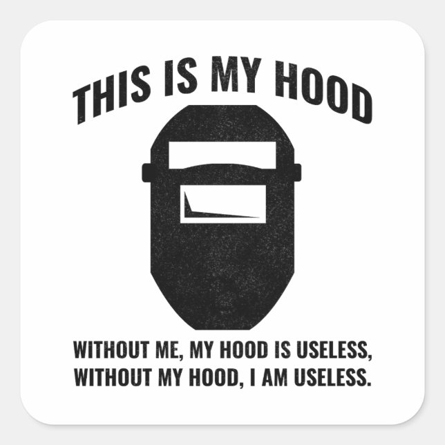 Sticker Carré Souder soudure soudure métal ferronnier (Devant)