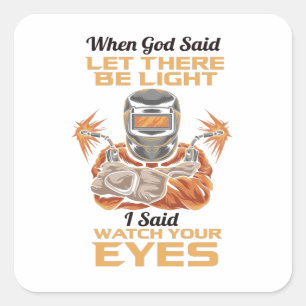 Sticker Carré Soudeur