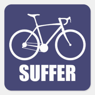 Sticker Carré Souffre cycliste