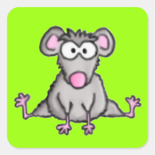 Sticker Carré Souris flexible