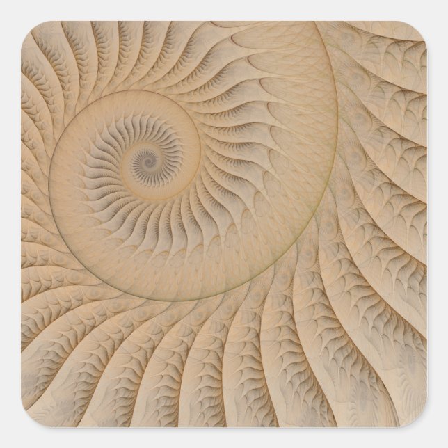 Sticker Carré Sous-remorque Abstraite spirale (Devant)