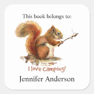 Sticker Carré SOUTENU POUR ALLER citation animale mignonne