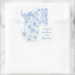 Sticker Carré Southport Boothbay Harbour Maine Wedding Favoriser<br><div class="desc">Ces autocollants Southport Maine sont parfaits pour les sacs de faveur, enveloppes ou cadeaux de bienvenue pour votre Mariage Boothbay Harbour. Déplacez le coeur en cliquant sur "Editer à l'aide de l'outil de conception" sous "Personnaliser". Ces étiquettes personnalisés disposent d'une carte antique numériquement du port de Boothbay, y compris Southport,...</div>