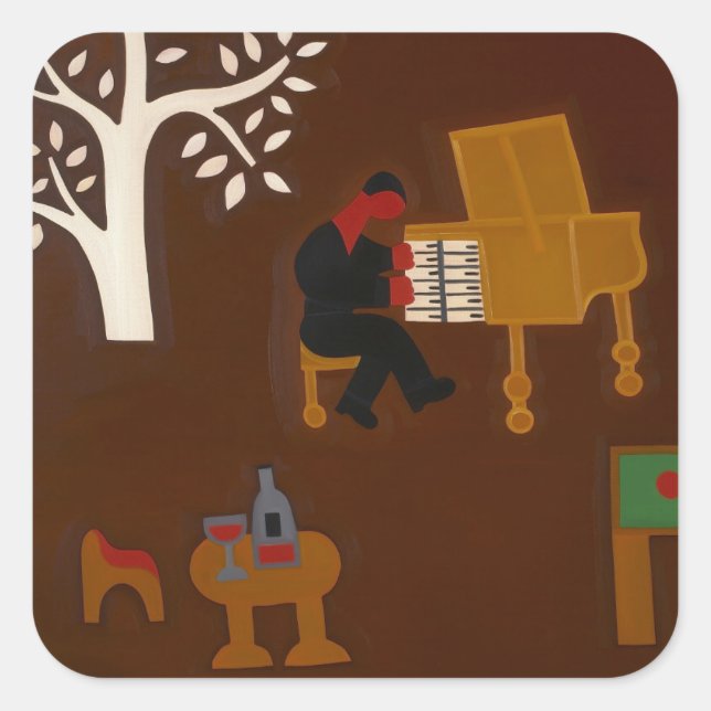 Sticker Carré Souvenir de cette fin d'après-midi... 2007 (Devant)