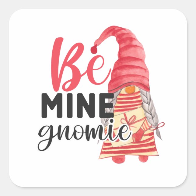 Sticker Carré Soyez mien Gnome (Devant)